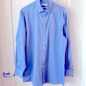 Michael KORS Classic Men’s Dress Shirt Long Sleeve NO Iron 100% Cotton 16x32/33